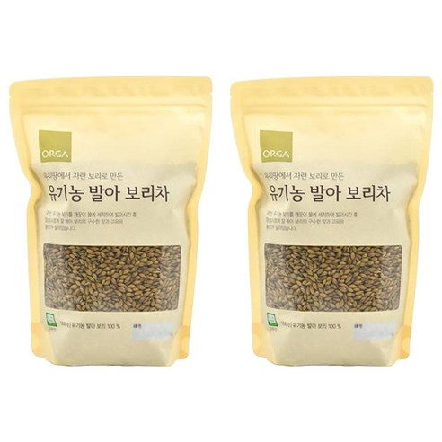올가홀푸드 우리땅에서 자란 보리로 만든 유기농 발아 보리차, 500g, 1개입, 2개