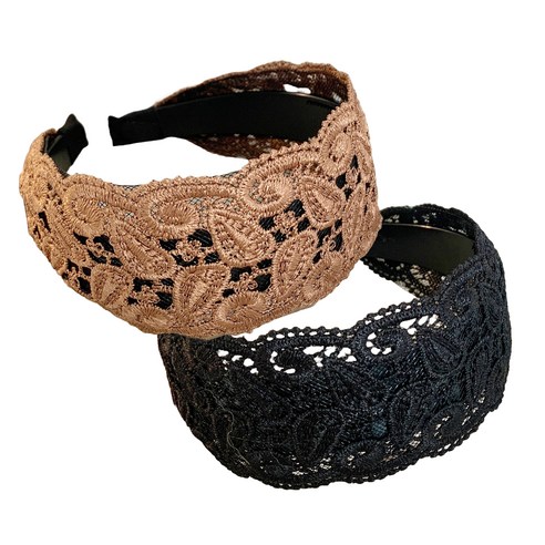 "머리띠, 왜 자꾸 흘러내리는 거야?!" 스타일 고민 종결템 등장! 레이스헤어밴드