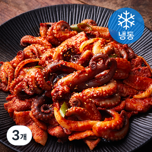 쭈꾸미도사 쭈꾸미 삼겹살 (냉동), 320g, 3개