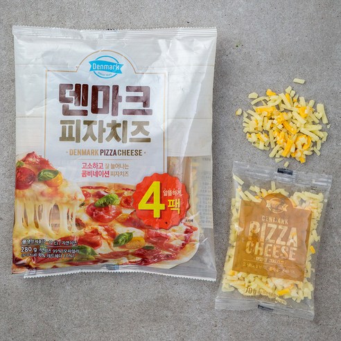 덴마크 모짜렐라 피자치즈 멀티팩, 280g, 5개