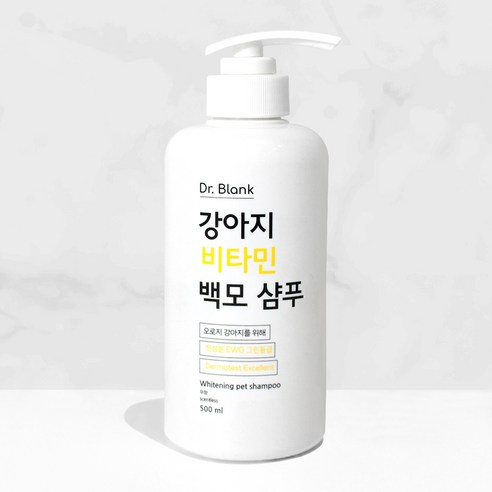 닥터블랭크 강아지 비타민 백모 샴푸 무향, 500ml, 1개