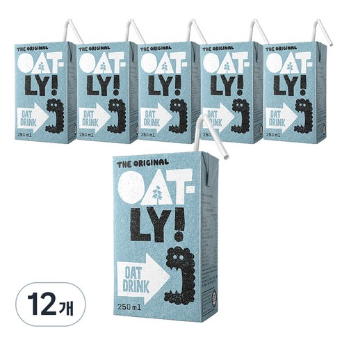오틀리 오트 드링크 오리지널, 250ml, 12개