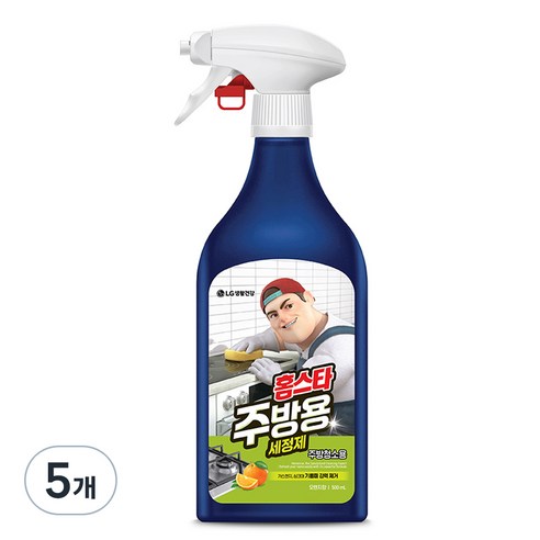 홈스타 맥스 프레쉬 주방용 세정제, 500ml, 5개