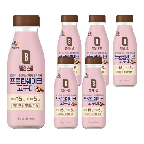 CJ제일제당 밸런스밀 고구마, 50g, 6개