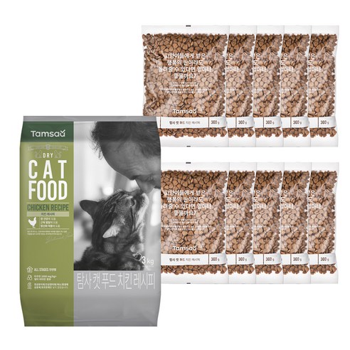 탐사 고양이 사료 치킨, 3kg, 1개