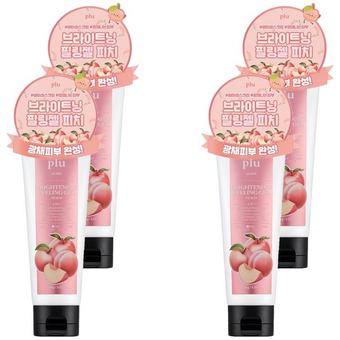플루 브라이트닝 필링 젤 피치, 100g, 4개