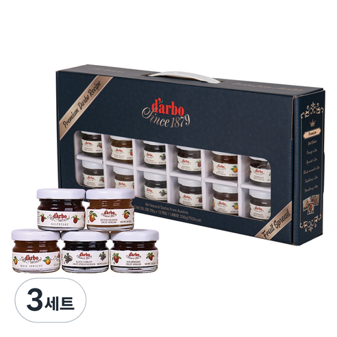 다보 미니 과일잼 12p 선물세트, 3세트, 336g