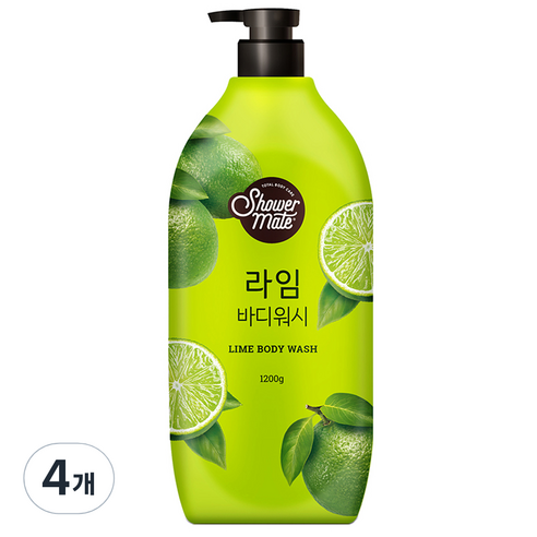샤워메이트 라임 바디워시, 4개