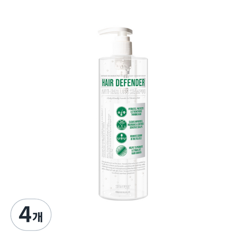 스웨거 헤어 디펜더 탈모샴푸, 490ml, 4개