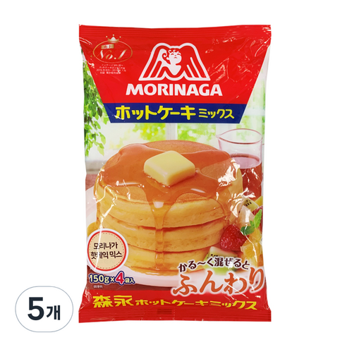 모리나가 핫케익 믹스, 600g, 5개