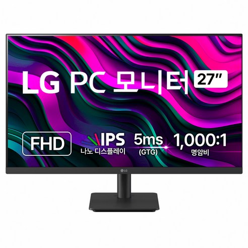 27mr400 LG전자 FHD PC 모니터, 68.6cm, 27MS500