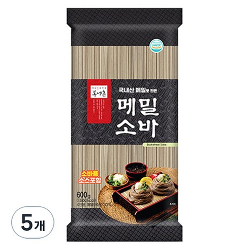 봉평촌 메밀소바, 600g, 5개