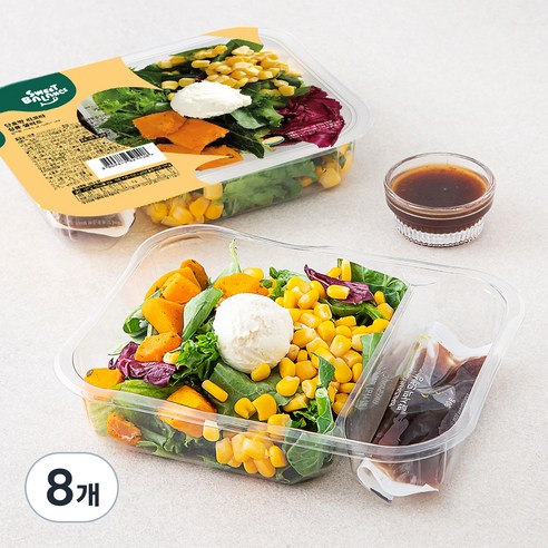 스윗밸런스 단호박 리코타 심플 샐러드, 165g, 8개