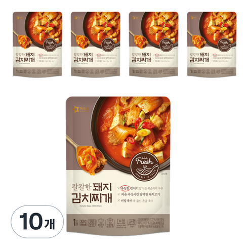 아워홈 칼칼한 돼지김치찌개, 300g, 10개