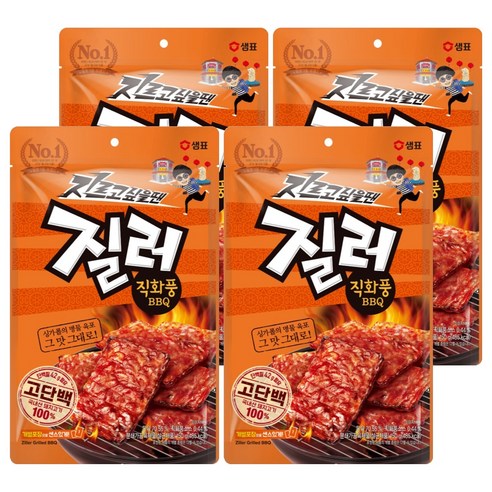 질러 직화풍비비큐 육포, 150g, 4개