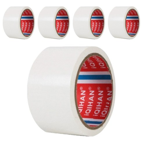 다다 고점도 강력 면 테이프 60mm x 20m, 흰색, 5개