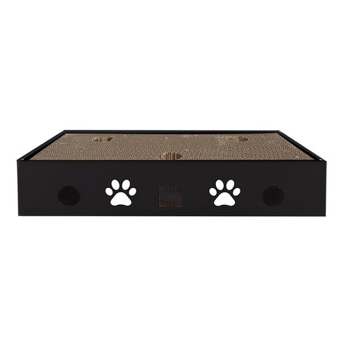 딩동펫 고양이 스크래쳐 평판형 D타입, 블랙, 1개