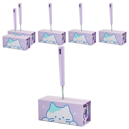 버터 밀크캣 테이프 클리너 16cm 80p 본품, 6개