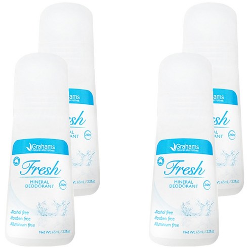 그라함스 그라함스 내추럴 미네랄 데오드란트 프레쉬, 4개, 65ml