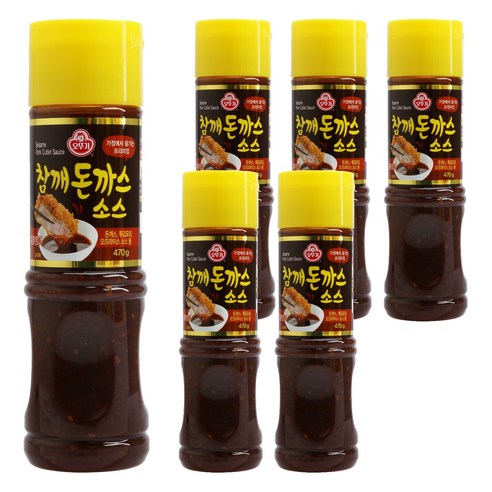 오뚜기 참깨 돈까스 소스 S, 470g, 6개