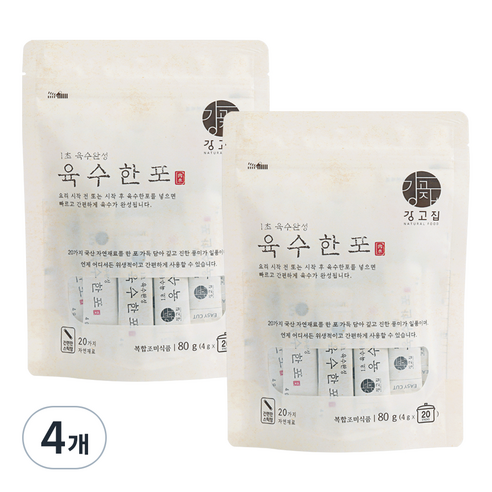 강고집 육수한포, 4개, 80g