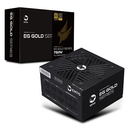엔티스 EG 골드 750W 풀모듈러 파워서플라이 80PLUS ATX3.1, ATX3.1(블랙)