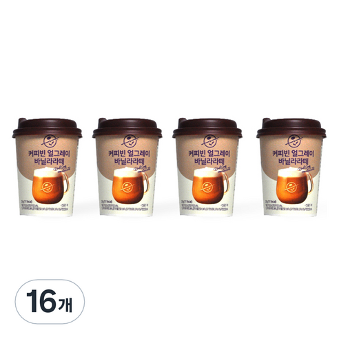 커피빈 얼그레이 바닐라라떼 원컵, 16개, 25g, 1개입