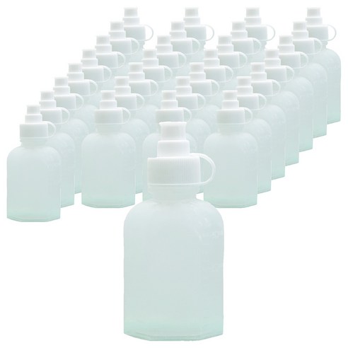 신도공업 일회용 안전뚜껑 약병 PE 말랑이 30cc, 100개