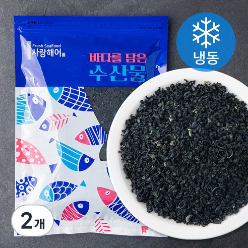 사랑해어 컷트미역 (냉동), 300g, 2개