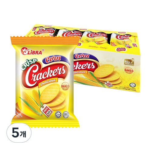 우리가스토리 리브라 콘 크리스프 크래커 60p, 855g, 5개
