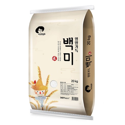 엉클탁 영양가득 백미, 20kg, 1개