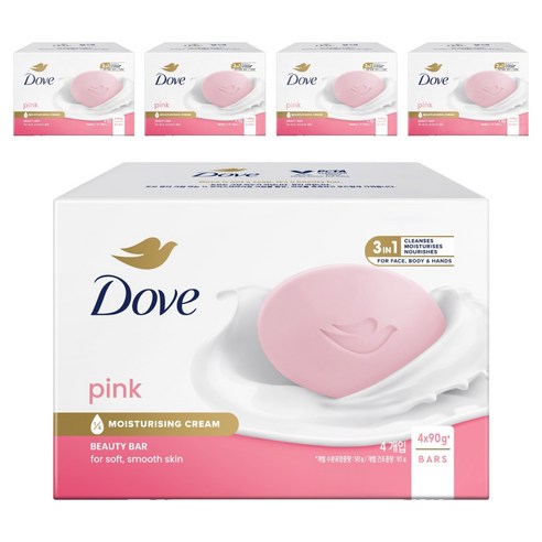 도브 핑크 뷰티 바, 90g, 20개입