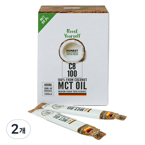 어니스트 코코넛 MCT 오일 C8 40p, 400ml, 2개