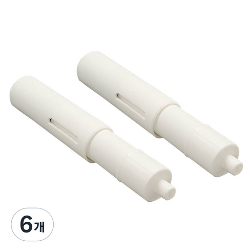 두진바스 욕실 휴지걸이봉, 화이트, 6개