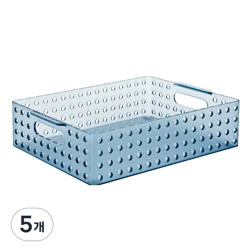 리템 마이룸 S&S 바구니 A4 5.6L, BLUE, 5개