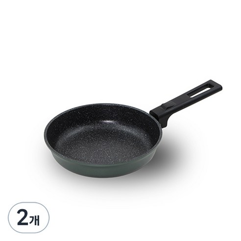 키친아트 쿠킹파파 마블코팅 프라이팬, 20cm, 2개
