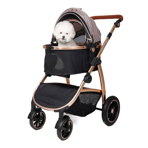 피카노리 반려동물 ISOFIX 럭셔리 애견카시트 유모차 PECA1050, 로지, 1개