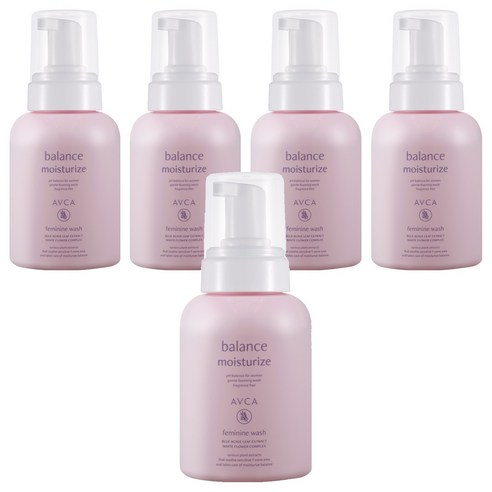 아브카 퓨어 앤 버블 약산성 여성청결제, 300ml, 5개