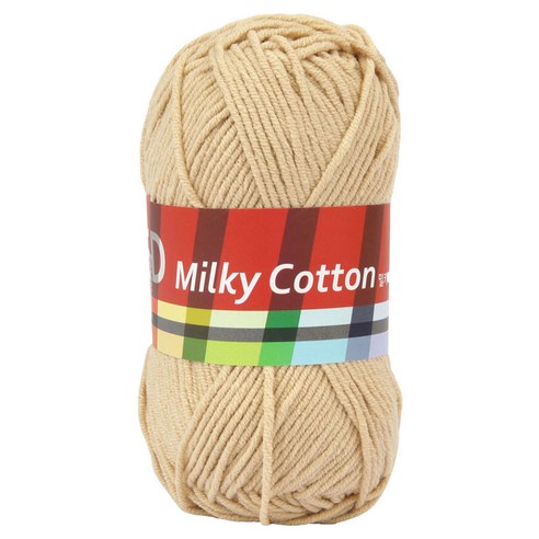 브랜드얀 밀키코튼 RED 뜨개실, 18베이지, 1개