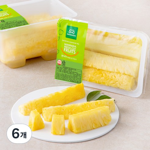 만나다 파인애플, 600g, 6개