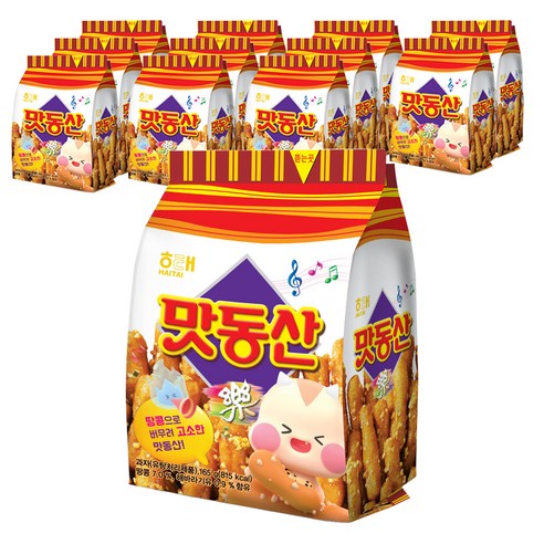해태제과 맛동산, 165g, 12개