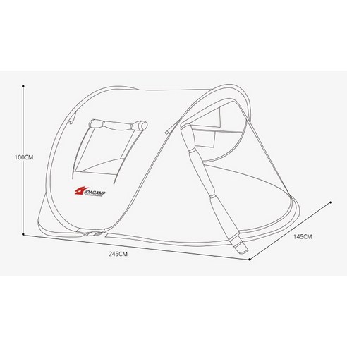편리성과 휴대성이 뛰어난 조아캠프 이지팝업텐트