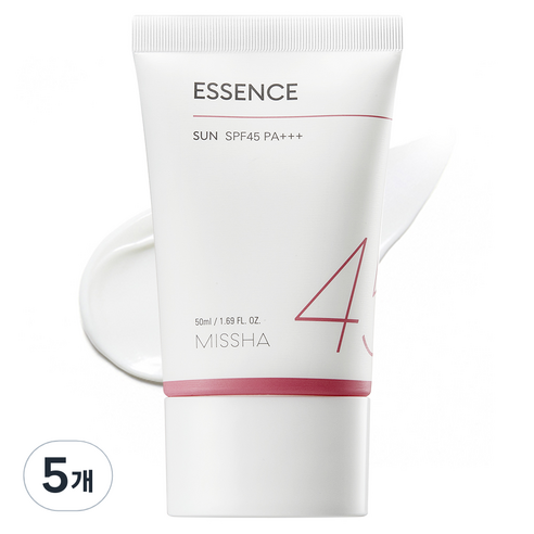 미샤 올 어라운드 세이프 블록 에센스 선크림 SPF45 PA+++, 50ml, 5개
