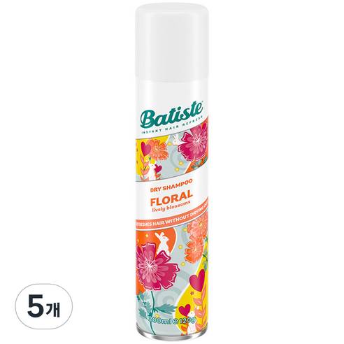바티스트 드라이샴푸 플로랄, 200ml, 5개