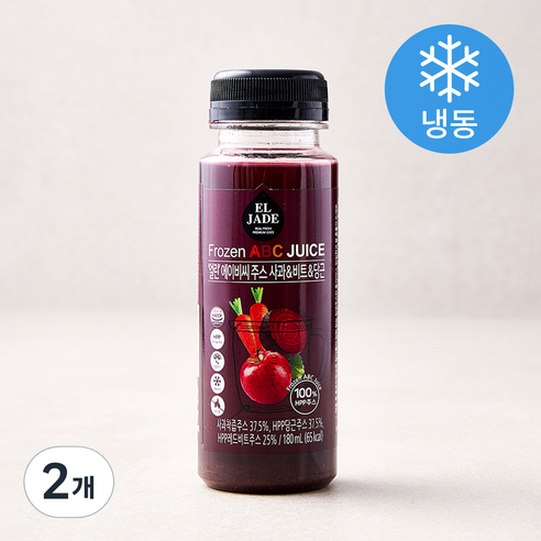 엘제이드 얼린 에이비씨주스 사과 & 비트 & 당근 (냉동), 180ml, 2개