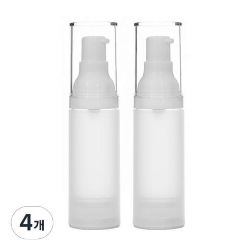 에어리스 반투명 PP 진공 에센스 용기 30ml, 4개