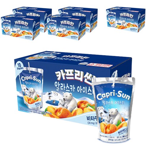 농심 카프리썬 알라스카 아이스티, 200ml, 60개