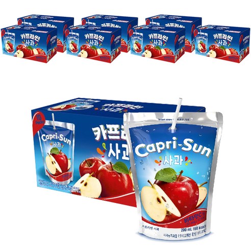 카프리썬 사과맛, 200ml, 80개