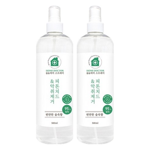 홈닥터 룸 & 에어 스프레이 피톤치드 & 악취제거, 2개, 500ml