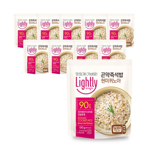 라이틀리 곤약즉석밥 현미퀴노아, 150g, 10개입
